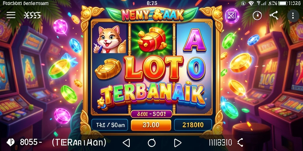 Tampilan gameplay yang menarik dari permainan Slot 8055.