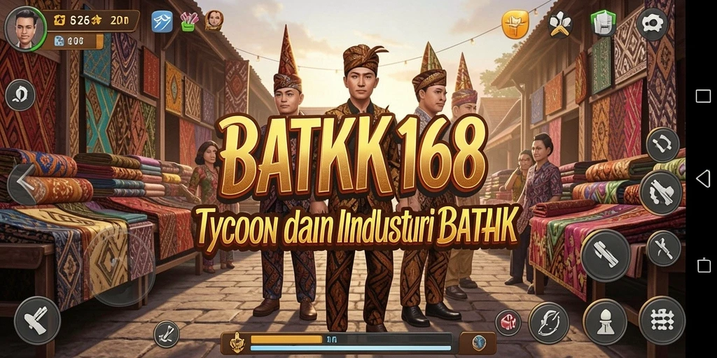 Tampilan screenshot BATIK168 yang menunjukkan gameplay menarik Tycoon batik.