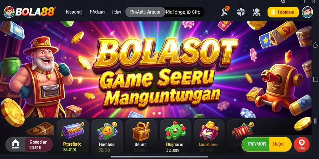 Tampilan gameplay BOLA88 dengan efek grafis yang mengesankan.
