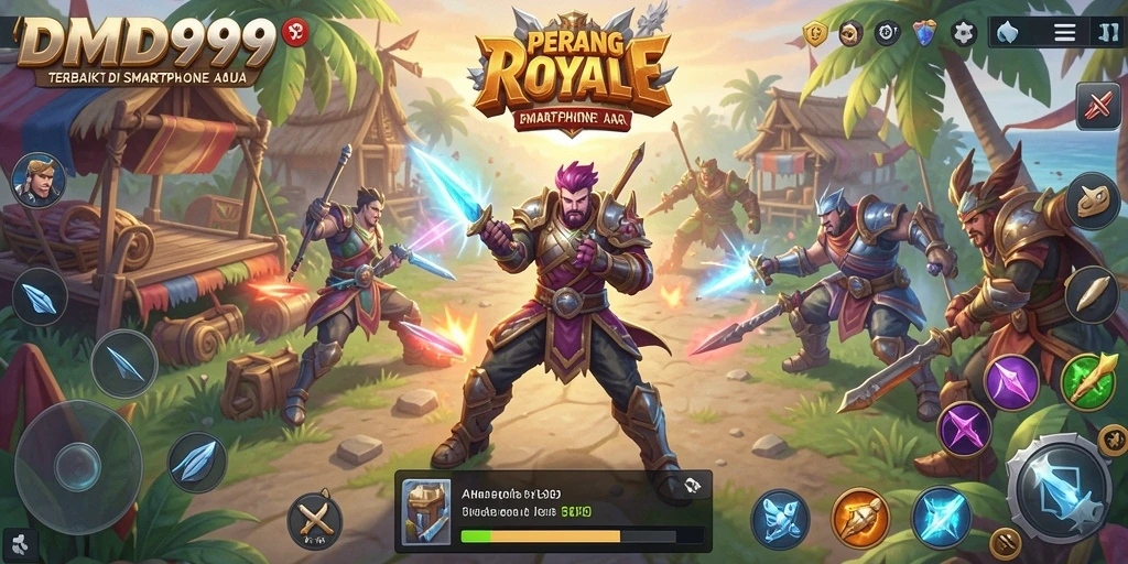 Tampilan gameplay intens dari DMD999 dalam mode Battle Royale.