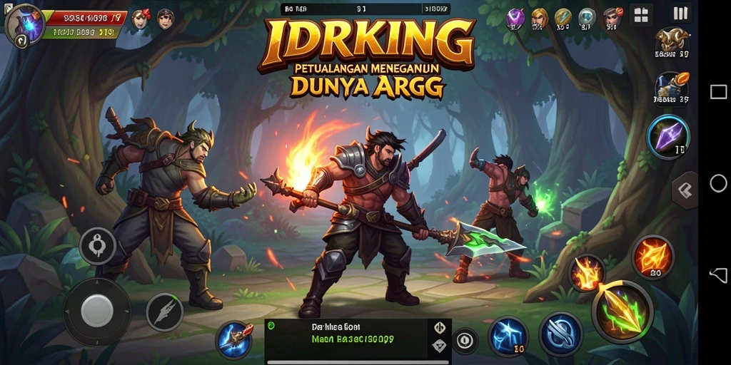 Tangkapan layar permainan IDRKING menampilkan aksi mendebarkan dalam pertempuran ARPG.