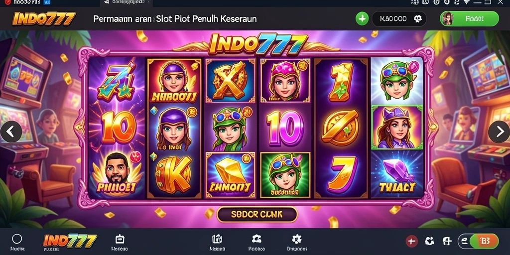 Tampilan gameplay Slot yang menarik dan interaktif di INDO777.