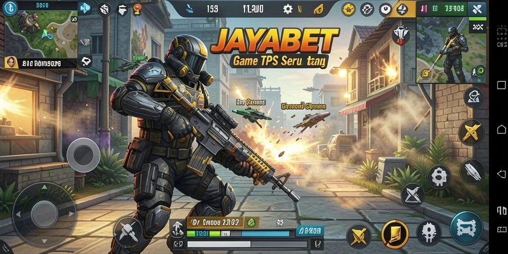 Gameplay seru JAYABET dalam aksi TPS.