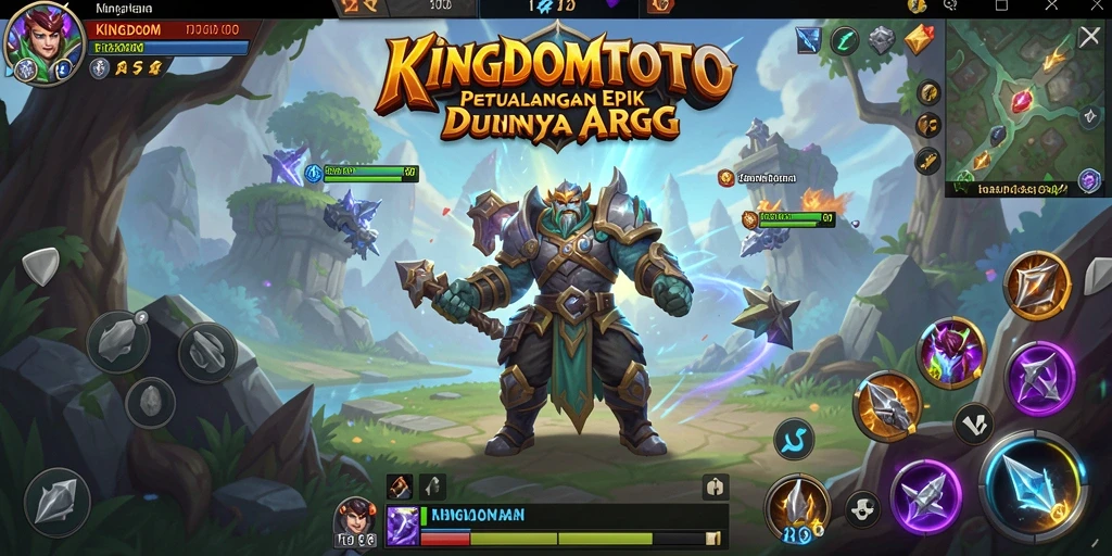 Gameplay ARPG mendalam dengan pertarungan yang seru di KINGDOMTOTO.