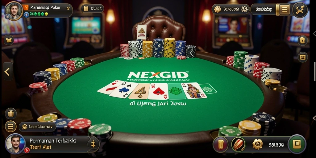 Tampilan gameplay Poker yang seru di NEXGID.