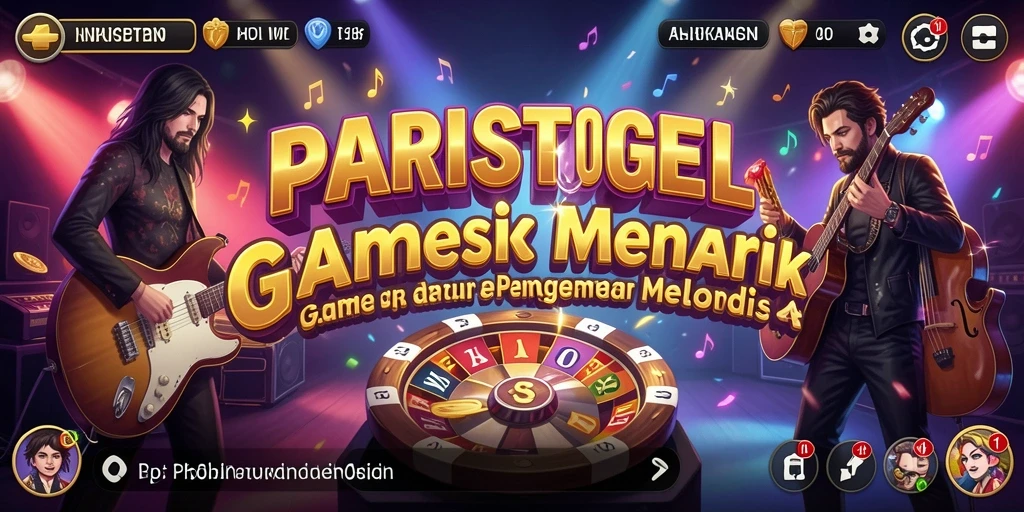 Tampilan gameplay PARISTOGEL yang penuh warna dan seru.