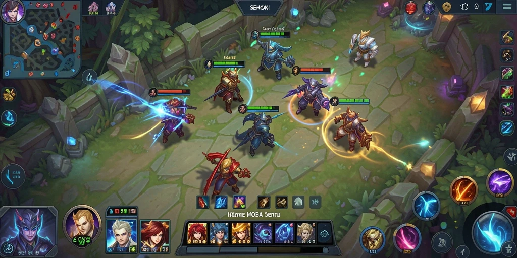 Tampilan utama gameplay SEHOKI dengan aksi seru.
