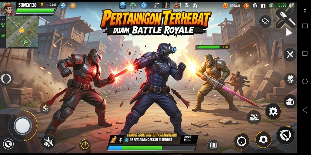 Tampilan gameplay menegangkan dari SUNEO138 dalam pertempuran Battle Royale.